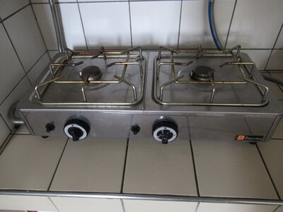 Plaque cuisson au gaz double