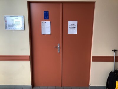 Porte double intérieure bois