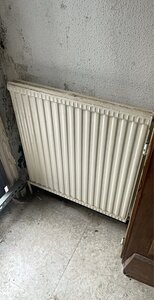 Radiateur à eau en Acier peint en blanc
