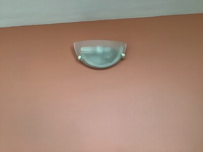 Applique demi cercle verre translucide