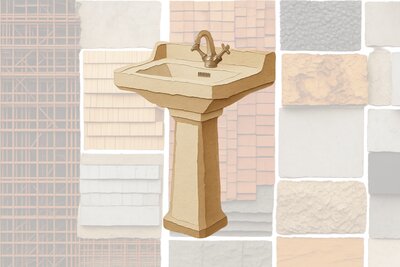 Lavabo individuel avec colonne