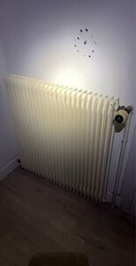 Radiateur à eau en Acier peint en blanc
