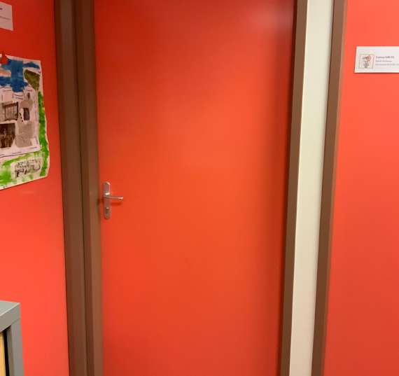 Porte simple bois cadre bois