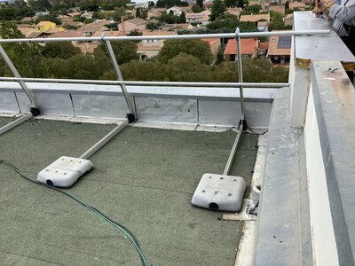 Garde corps aluminium autoportant