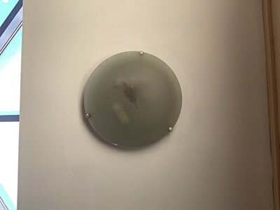 Plafonnier circulaire en verre