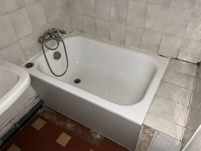 Baignoire sabot acier émaillé