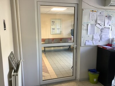 Portre intérieure vitrée aluminium
