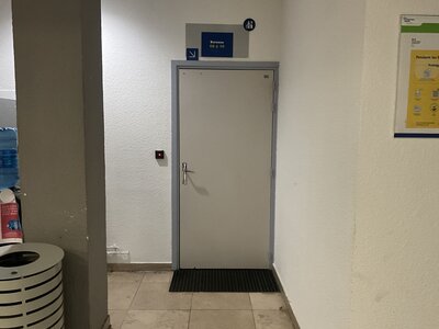 Porte intérieure bois dormant bois circulation