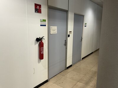 Porte intérieure bois dormant aluminium bureau